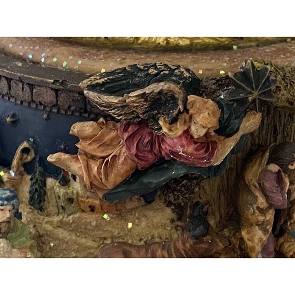 Vintage Story of Jesus Birth Nativity Scene Wind up Musical Plays O‎ Holy Night - Picture 11 of 16